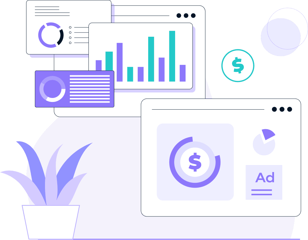 Unified ad spend and revenue data dashboard showing multi-platform cost analysis and conversion attribution across Meta, Google, and TikTok